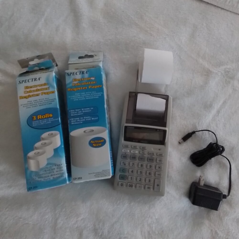 Casio Tax and Exchange calculator with extra rolls